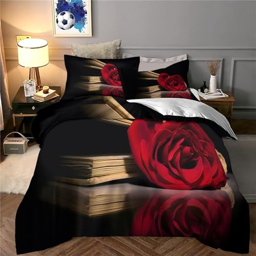 Parure de lit cœurs romantiques 200x200 microfbre