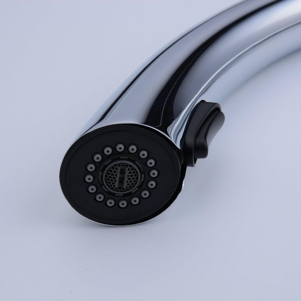 Beelee Chrom Mischbatterie mit Ausziehbar Brause Wasserhahn Küche Armatur Küchenarmatur Spültischarmatur für Küche