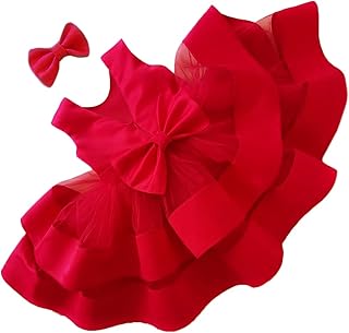 3M-6T Baby Girl Ruffle Lace Backless Pageant Dress Toddler Tutu Gown Flower Tulle Party Dresses - Buy now