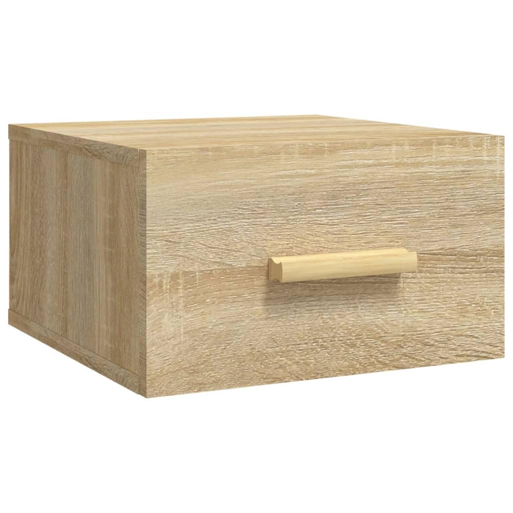 Wandmontierter Nachttisch aus Holzwerkstoff mit Stauraum für Schlafzimmer, Hänge Nachttisch mit glatter Oberfläche und Feuchtigkeitsbeständigkeit