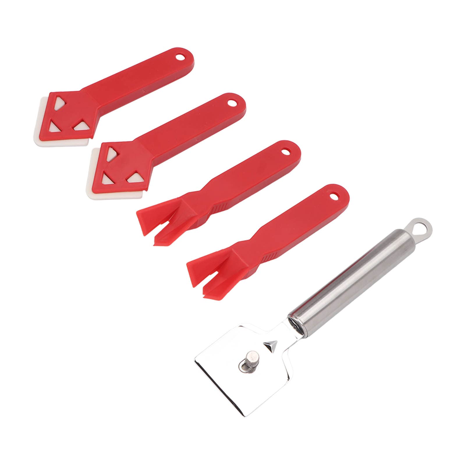 5 Piece Caulking Tool Sealant Sealing Grout Remover Scraper Kit Repair Cleaning