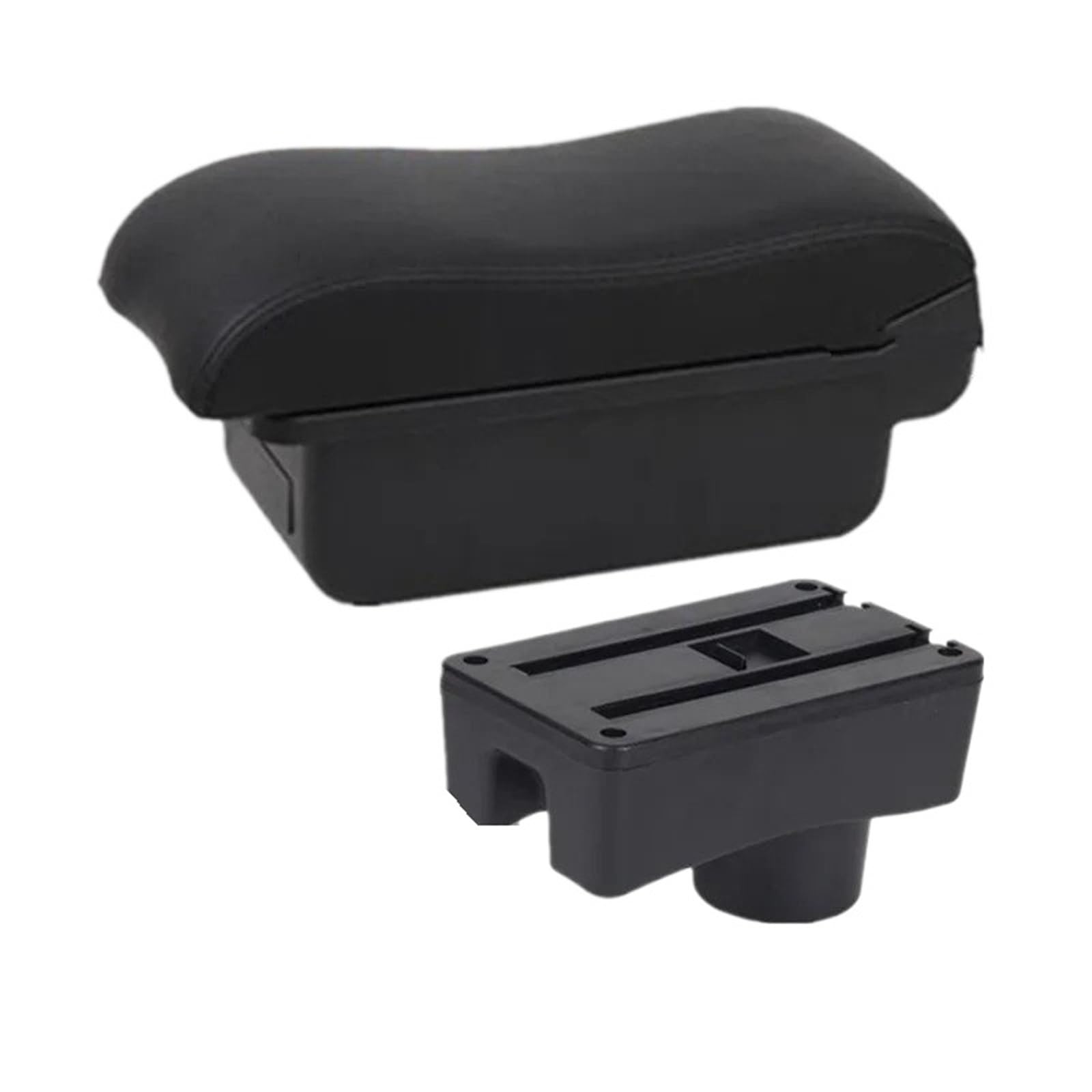 AWGNTQQ Car Armrests For Toyota For Aygo X Car Armrest Box Storage Interior Dedicated Retrofit Parts Accessories(A2 black line No USB)