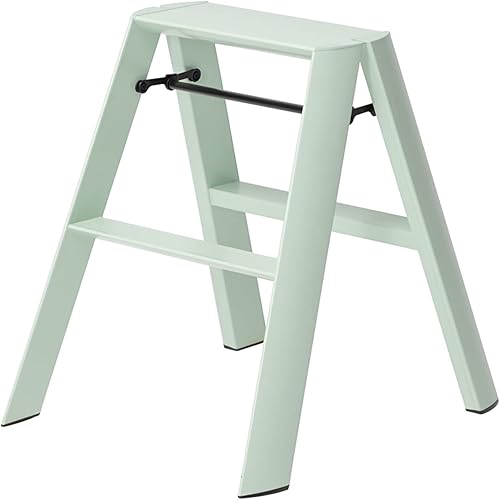 HASEGAWA Ladders Lucano Step Ladder, 2-Step Mint Green