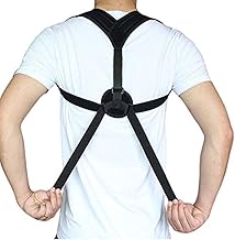 مصحح الوضعية للنساء والرجال، دعامة الظهر العلوية قابلة للتعديل لتخفيف الم الرقبة والظهر والكتف ودعم الترقوة حزام تدريب لوضعية مريحة، من دريس سيسي