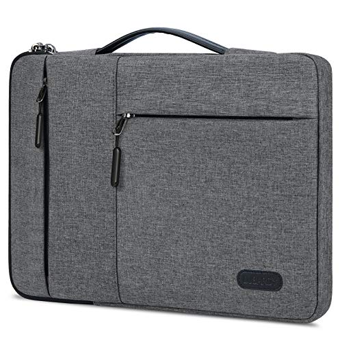 Lubardy パソコンバッグ 13.3 14インチ パソコンケース 360°保護 ノートPCケース 耐衝撃 PC バッグ ノートパソコンケース ブラック Macbook Surface Laptop FUJITSU ThinkPad Dell ASUS Acer NEC HP に対応 ライトグレー