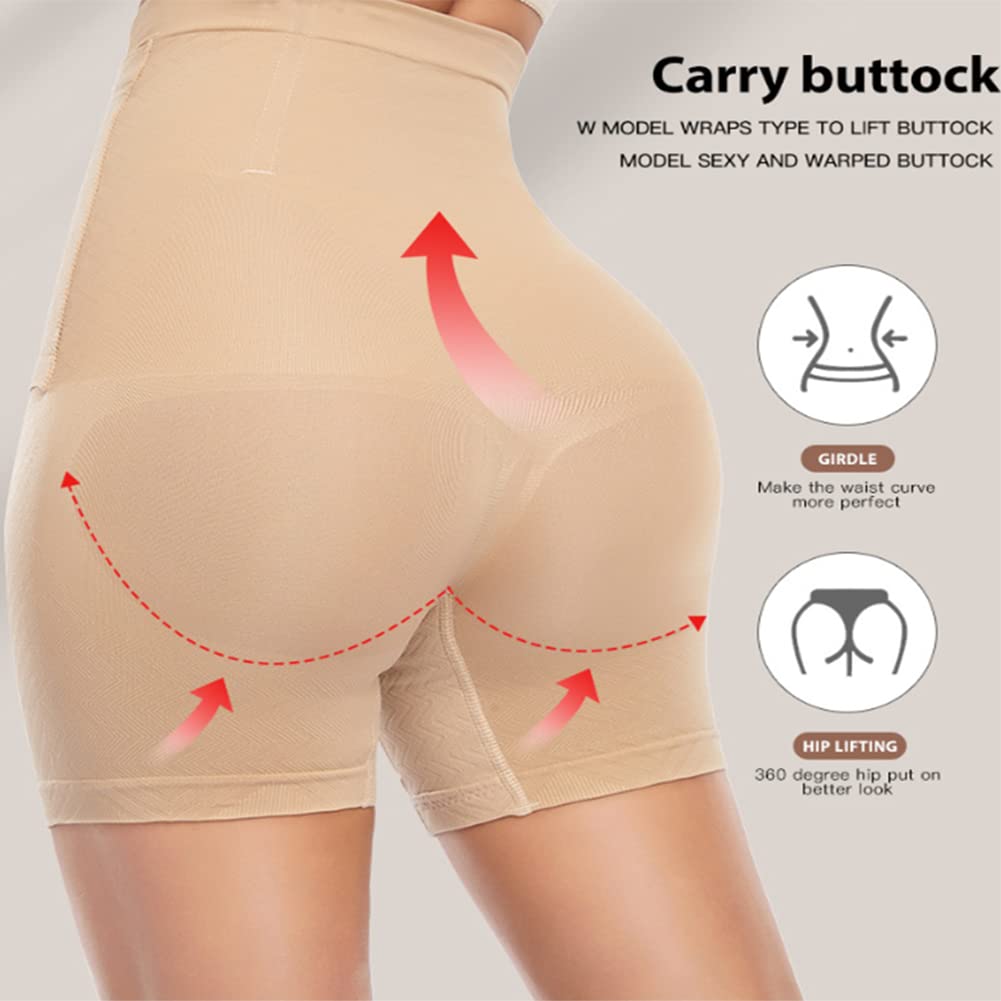 TTDGYYXW Damski podnośnik typu push up Butt Lifter Slim Body Mocno wyszczuplający brzuch z haczykami Bielizna modelująca Wysoka talia Trainer