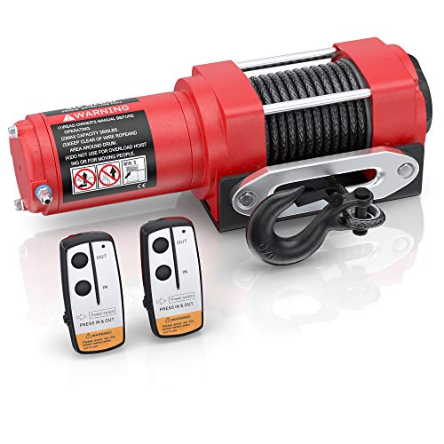 Exclusive Discount 🔥 Ayleid 12V 3500lb Electric Winch ATV with 10 Meters Synthetic Rope Wireless Remote Control(Theta Matt Red) 🛒 Crazy Deals Ayleid 12V 3500lb Electric Winch ATV with 10 Meters Synthetic Rope Wireless Remote Control(Theta Matt Red)