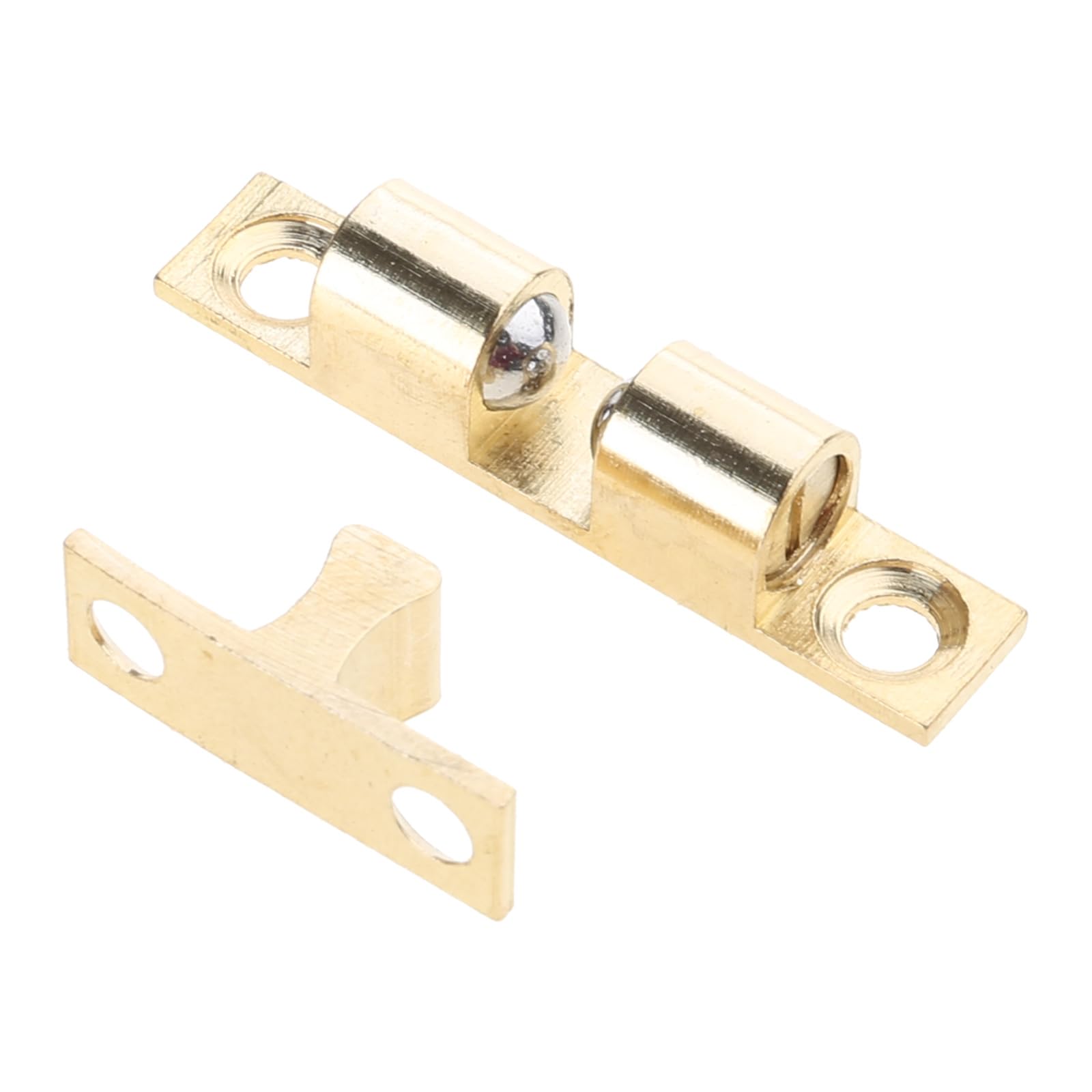 Fentency A Copper Double Ball Spring Ball-Touching Buckle Furniture Latch For Cabinet Bathroom Cupboards Wardrobes Copper Touching Buckle