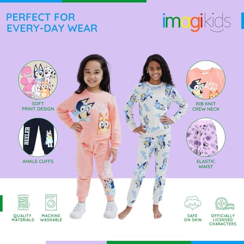 Image of Bluey Fleece Sweatshirt and Jogger Set Toddler to Big Kid