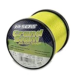 Hi-Seas Grand Slam Monofilament Line, 40 lb / 18.1 kg Test, .024 in / 0.60 mm Dia, Fluorescent Yellow, 1480 yd / 1353 m