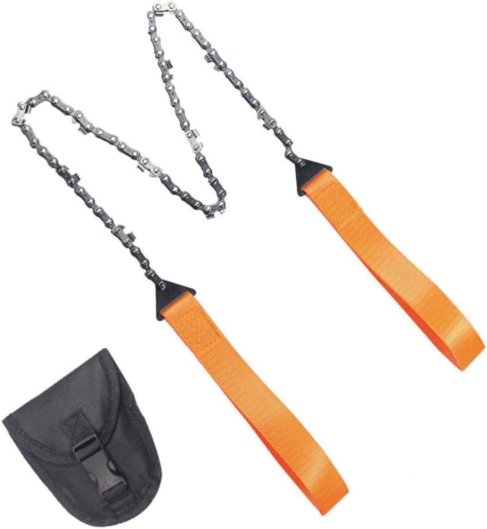 Toddmomy 1set Camping Wire Saws Portable Handheld Survival Chainsaw for Outdoor Activities Travel Hiking Gardening and Tree Trimming Easy to Use Storage Bag