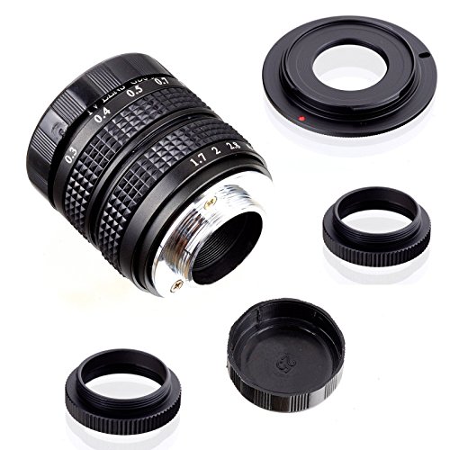 Fujian 35mm f/1.7 CCTV cine Lens for Sony NEX E-Mount Camera & Adapter