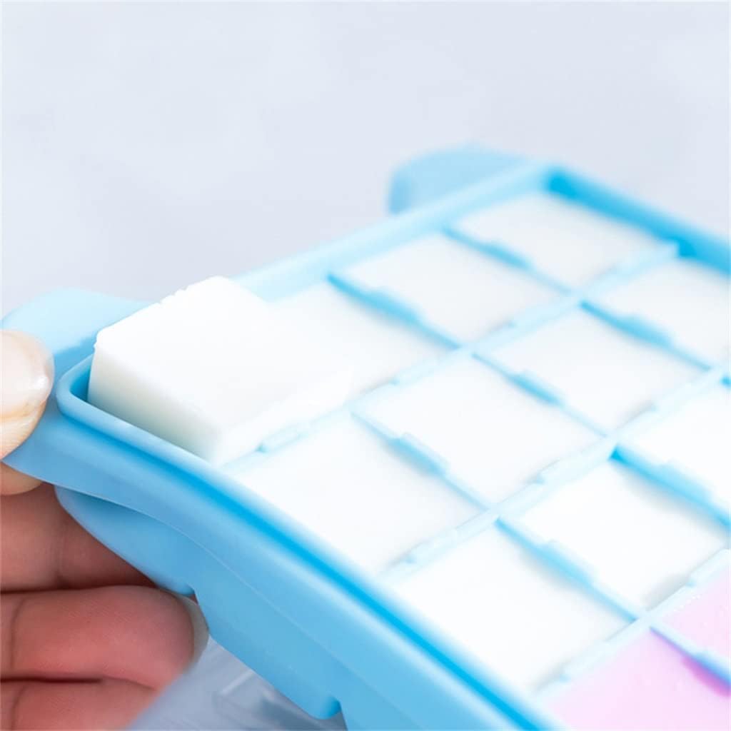 Ice Cube Household Homemade Ice Cube Storage Box Ice Maker Food-Grade Quick- Ice Box with Lid (Transparent 25 * 12 * 4cm) (Transparent 25 * 12 * 4cm)