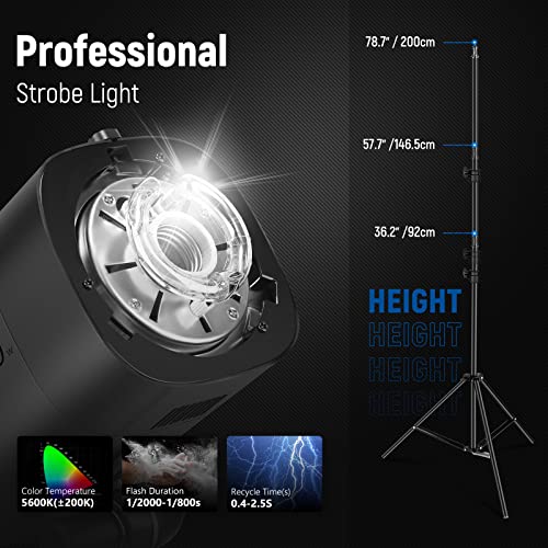 Neewer Upgraded 900W Studio Strobe Flash Kit: 3Xs101 300W Monolight Gn58, 3Xlight Stand, 3Xsoftbox, 1Xrt-16 Transmitter, 3Xreceiver, 1Xtrolley Carry Bag For Portrait Wedding Product Photography #TOP6