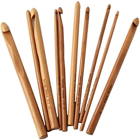Raveling Rebecca Bamboo Crochet Hook Set - 10 PCS (US Sizes)