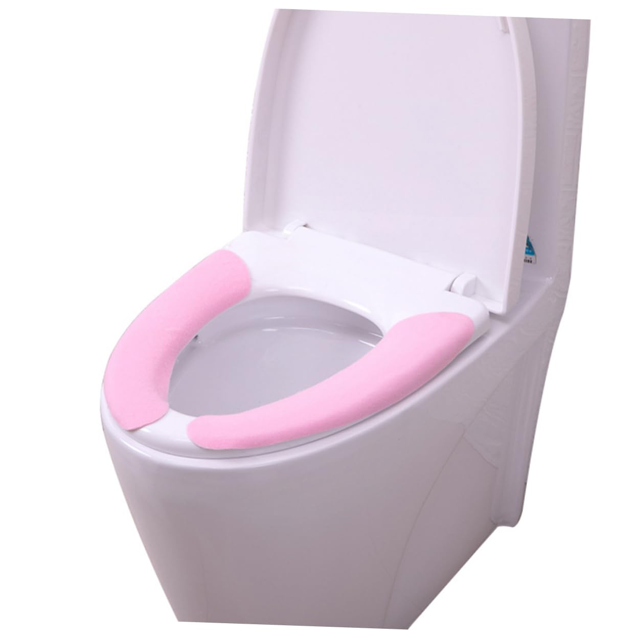 IWOWHERO Static Adsorption Toilet Seat Mat Washable Cover for Cold Prevention Warm Comfortable for Bathroom Random