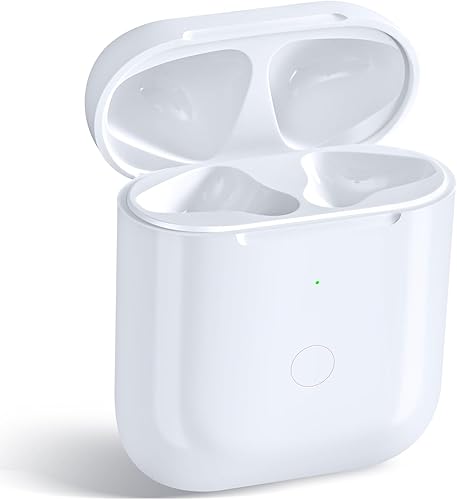 Funda de carga inalámbrica compatible con AirPod de 2 y 1 generación, funda de cargador Air Pod 2 1 de repuesto con botón de sincronización de