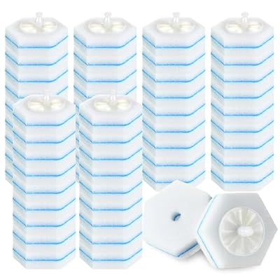 50 Pcs Disposable Toilet Brush Refills, Toilet Bowl Cleaning Wand Refills, Toilet Brush Replacement Head for Bathroom and Toilet Cleaning