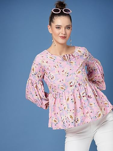 Image of OOMPH! Women's Floral Relaxed Fit Tunic Shirt