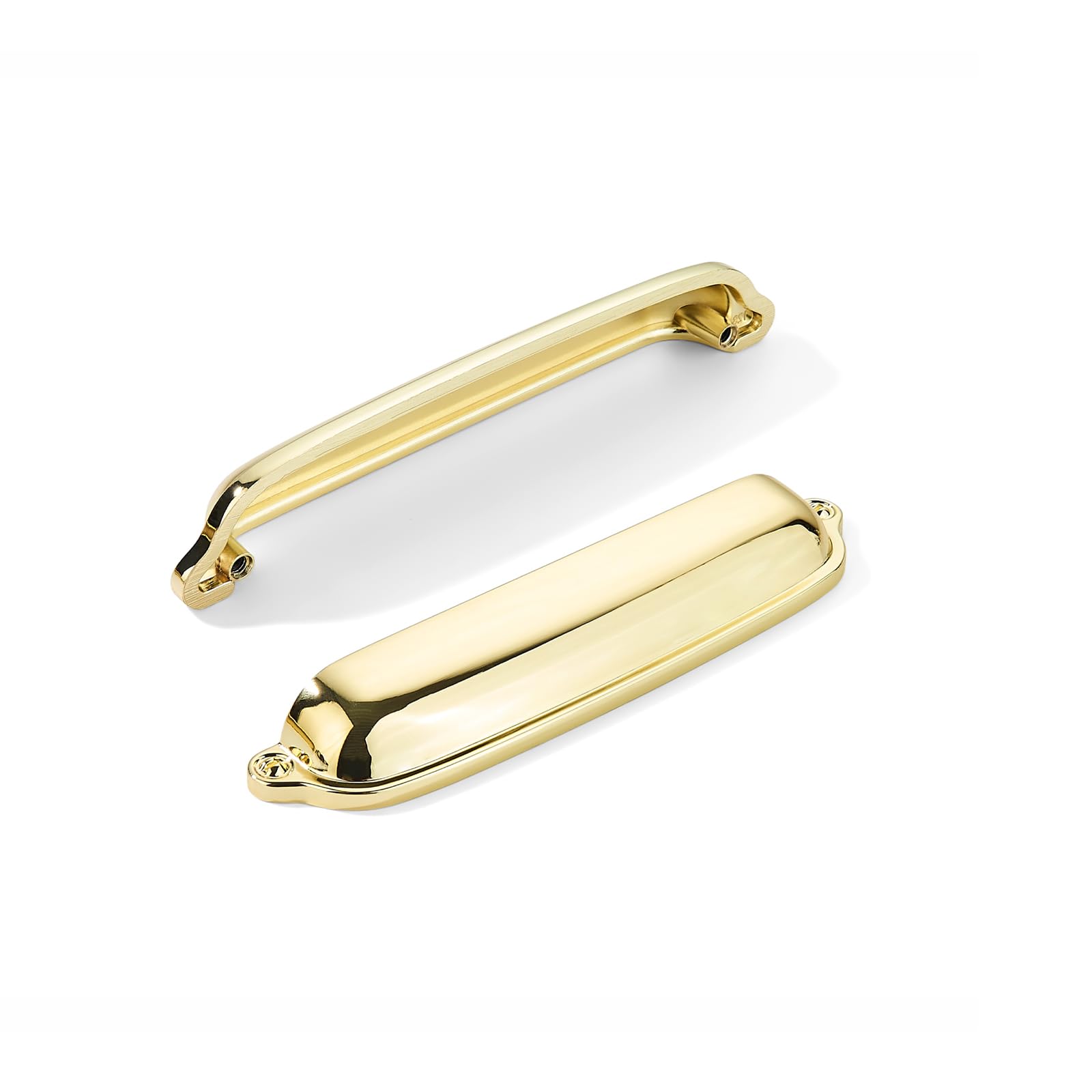 KHTUMEWARE-170357 Polished Gold Cabinet Pulls CTC 4 in (102 mm) 10-Pack