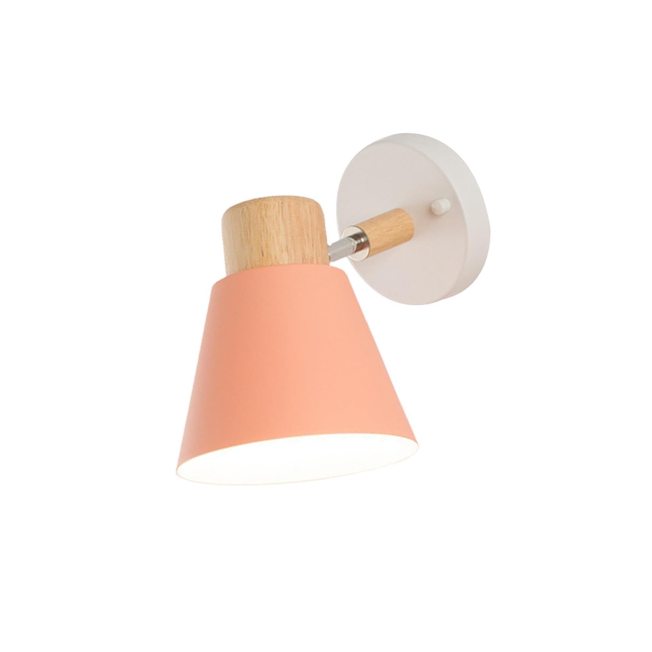QUXVUIS Contemporary Wall Sconce Lighting E27 Light Fixture for Stylish Stairs and Corridor Living Led, Pink
