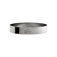 Vista 14 de Fat Daddio's anillos de pastelería y molde redondo para tortas de acero inoxidable, Plateado