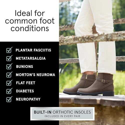 ABEO Compass Buckle Metatarsal Ankle Booties for Women | Fall Boots For Women | Water Resistant Leather | Metatarsal Boots4