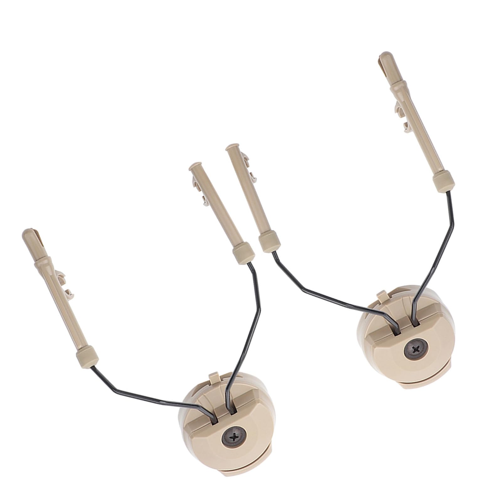 MAGT Supporto per Auricolare a Sospensione Adattatori per Casco, 2 Pezzi in PC in Acciaio Inossidabile per Comtac I Comtac II (Tan)
