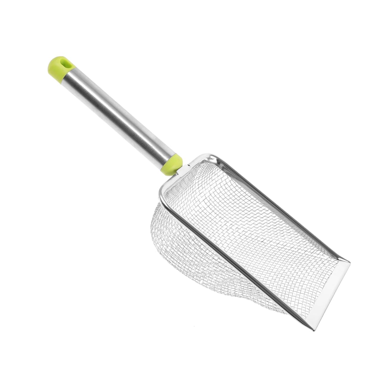 Sosoport 5pezzi Rastrello per Lettiera Acciaio Inox con Manico Ergonomico Scoop per Pulizia Lettiera Gatti con Design Ampio e Facile da Lavare Accessorio Pratico per La degli Animali
