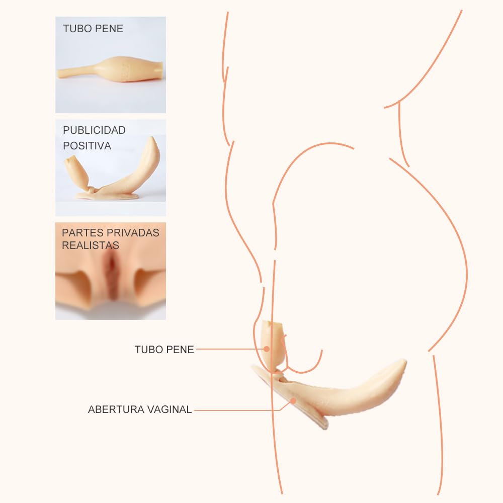 CYOMI Bragas de Silicona Silp Gaff Camle Toe Pad Enhaner Panties para Aplicable a Crossdresser Drag Queen Cosplay Mastectomía (Amarillo Claro)
