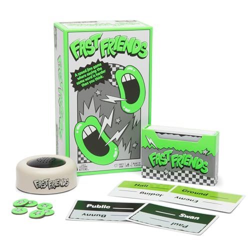 Exploding Kittens Fast Friends Party Game – Speed-Guessing Card Game