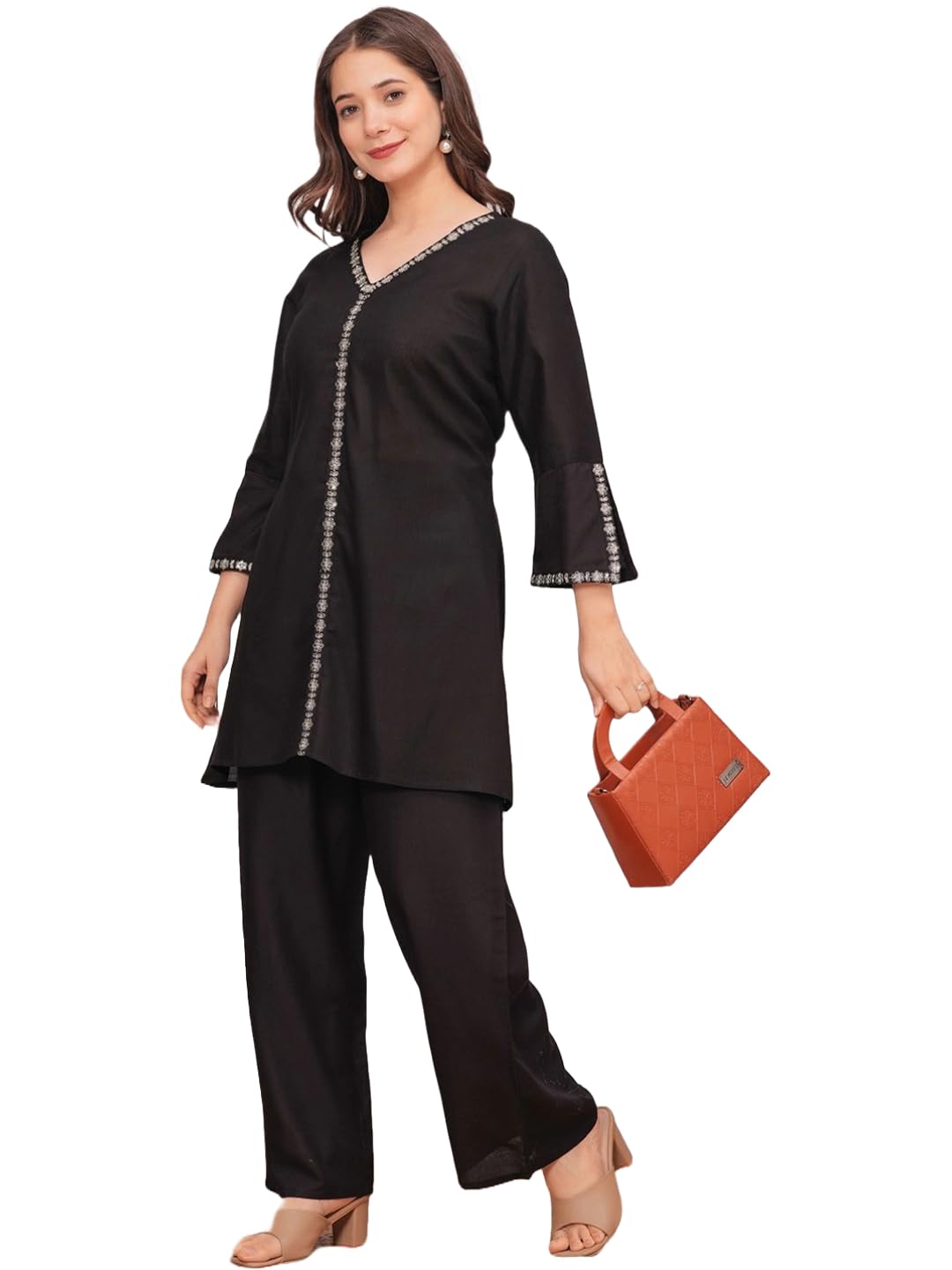 JALMALA’s Multi-Color Cotton Rayon Lounge-wear & Night-wear Set: Embroidered, Relaxed Fit || Set for Women and Teenage Girls (K26-Gslp1-M1)-image-27