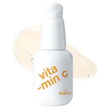 Vitamin C 5% Facial Serum with Hyaluronic Acid Brightening & Smoothing Daily Serum Lightweight Clean & Vegan 1 fl oz