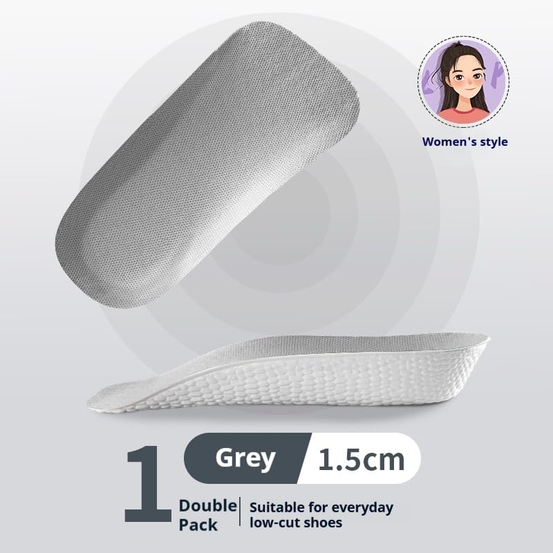 2 pares plantillas elevadoras ortopédicas para hombre y mujer miniatura 3