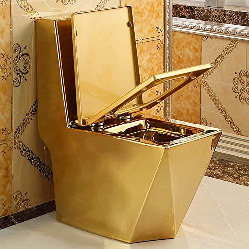 Inodoro Bidé Gold Smart con doble descarga automática, cierre suave y diseño cuadrado 675 mm x 820 mm x 340 mm miniatura 1