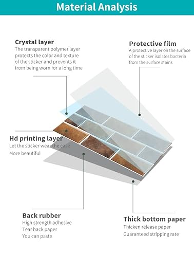 Peel And Stick Backsplash For Kitchen Tile,Peel And Stick Tiles For Walls Tile Stickers Waterproof Marble Tile Backsplash 5.9" X 11.8" X 18 Tiles (Black) #TOP7