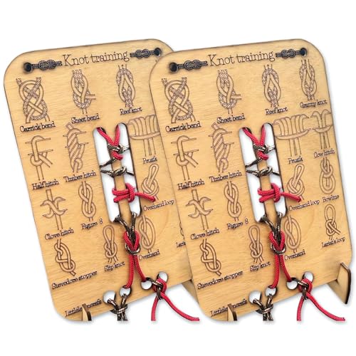 Learn Knot Training Board with Rope Learning Knot Tying Kit