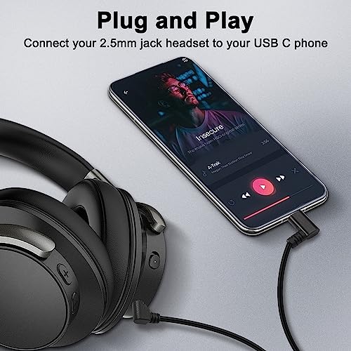 Cable USB-C a Jack 2.5mm 29 cm 2 piezas miniatura 6