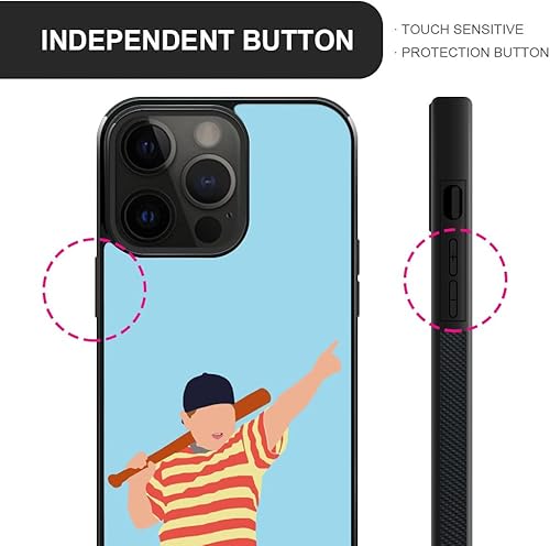 Miniatura 4 de Funda compatible con iPhone 15, funda de béisbol con diseño de niño luchador de béisbol para iPhone 15, ultra protección, a prueba de golpes, de