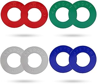 44SPORT Olympic Fractional Plates -Pair of 1/4, 1/2, 3/4, 1 lb Weights