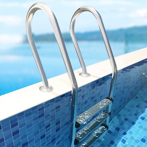 Escalera para Piscina de Acero Inoxidable 2 Peldaños miniatura 7