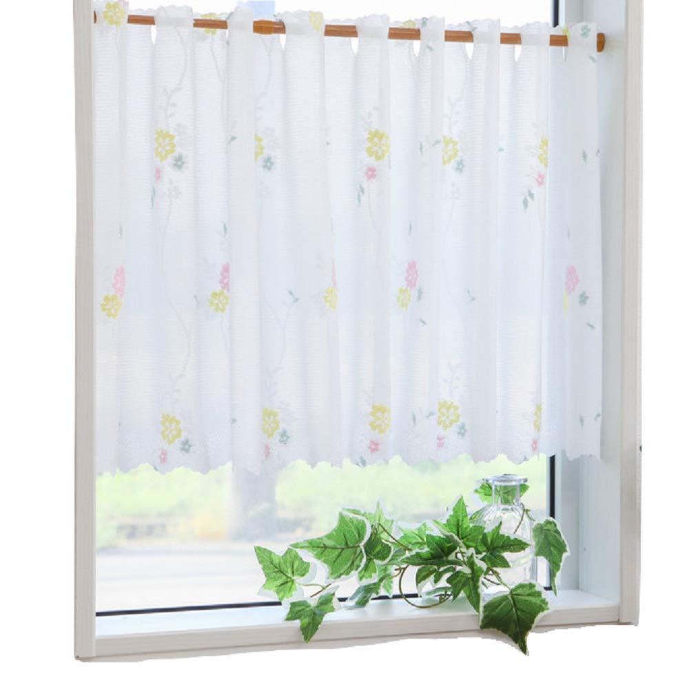 Amazon｜カフェカーテン ミラーレース 目隠し 幅 142cm 小窓用 16