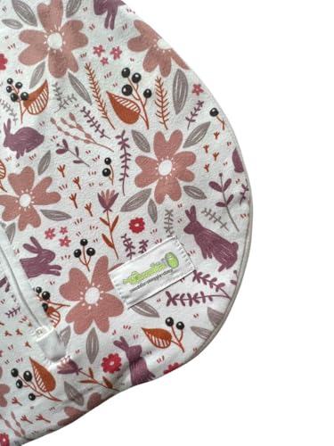 Image of Woombie Grow with Me Baby Swaddle - Convertible Self-Soothing Swaddle Fits Babies 0-18 Months - Expands to Hands-Free, Legs-Out Wearable Blanket - Bunnies