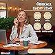 Shernax USB-Platte zum Warmhalten von Kaffeetassen mit Computer (helles Holz)