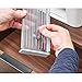 iDesign Plastic Adjustable Deep Drawer Divider, Kitchen, Dresser, Desk, Bathroom and More, The Linus Collection – Set of 2, Expandable 13.25” – 20.75”, Clear