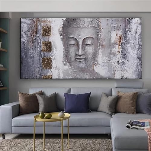 Kit complet 5D diamond painting rue bouddha strass carrés anti-stress grand format 70x160cm