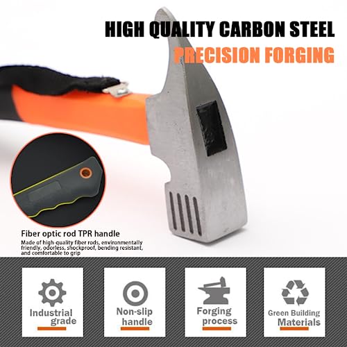 Marteau de camping robuste acier carbone avec arrache-tente outdoor hammer