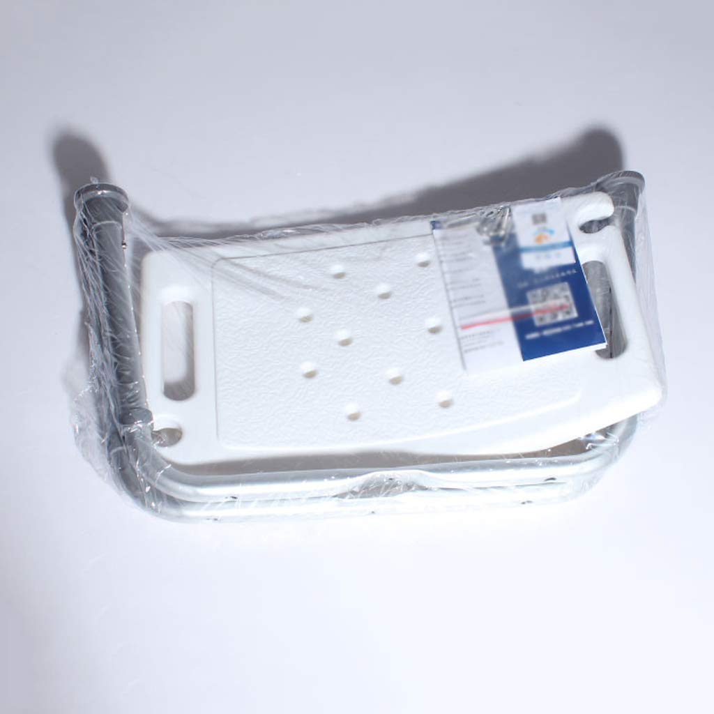 Casa Taburete de baño/Ducha Ajustable en 8 Alturas Banco de Asiento de bañera con Almohadilla Antideslizante para Las piernas Prevención de caídas Agujeros para Drenaje Ayuda de baño para Ancianos