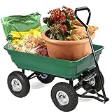 Die Kunststoff-Garten Dump Wagen verfügen über einen korrosionsbeständig, schweren Poly Trichter, die leicht zu reinigen und einfach zu bedienen ist. .