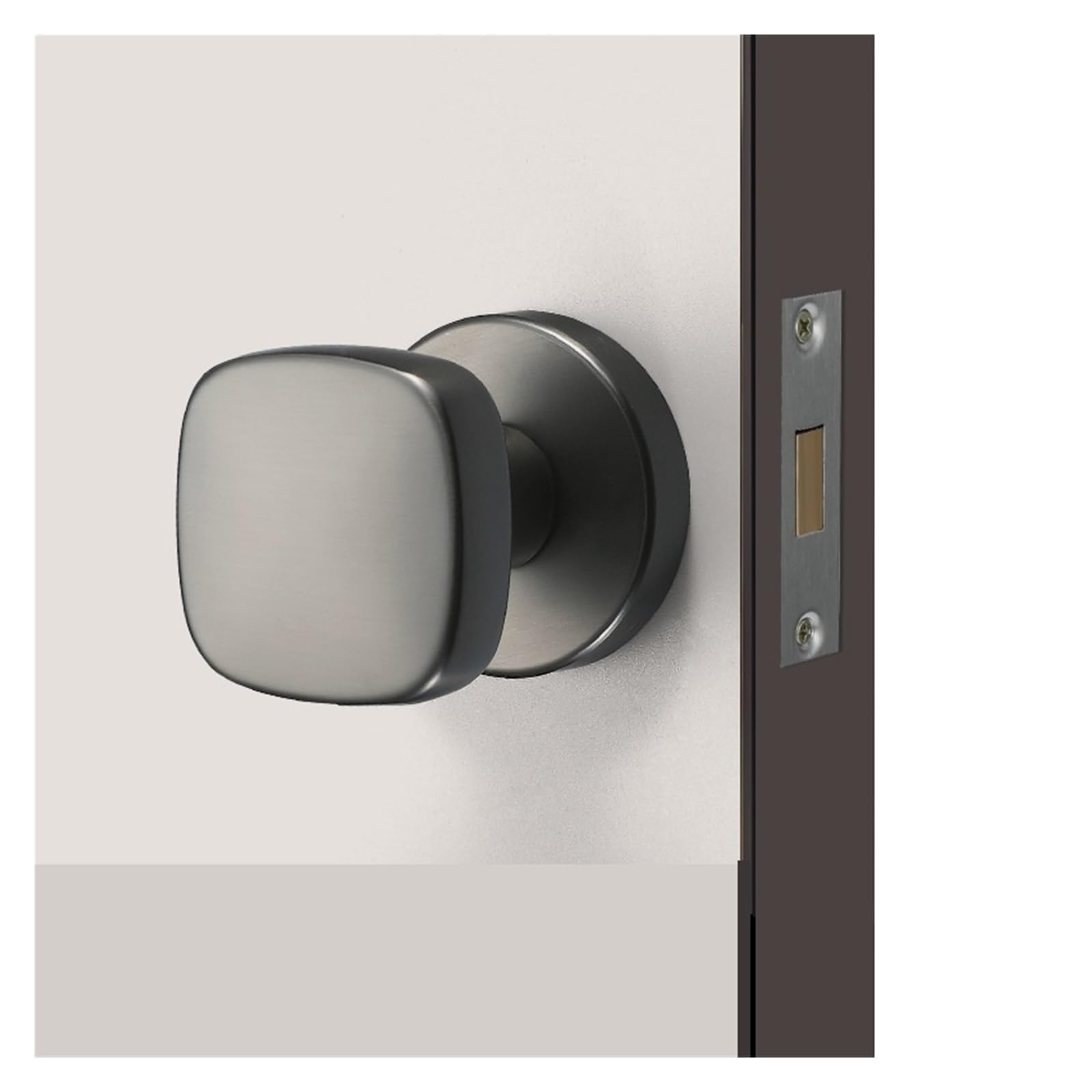 ZONSHJDKR Invisible Door Lock with Built-in Emergency Hole for Wooden Keyless(Simple Grey)